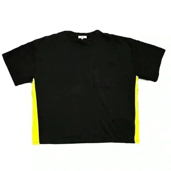 BEAMS Other - BEAMS JAPAN BEAMS DOT Oversized Colorblock T-Shirt in Black and Yellow. Size M